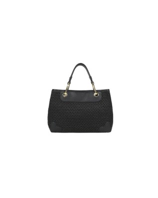  Braccialini - Borsa a mano media in tessuto tricot effetto 2