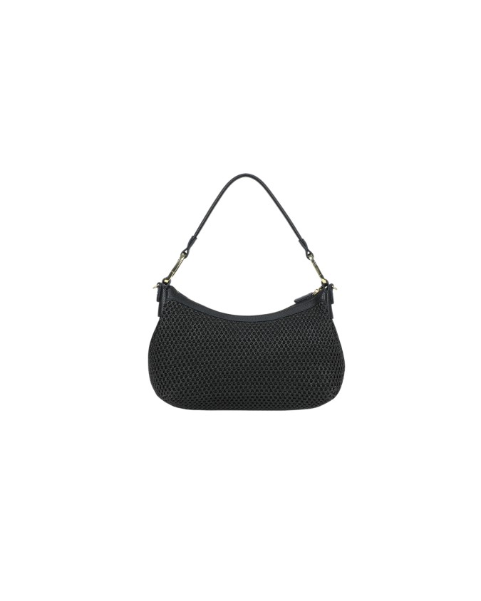 Braccialini - Borsa a spalla hobo in tessuto tricot effetto paglia Beth Tricot