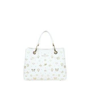  Braccialini - Borsa a mano con tracolla in simil pelle media