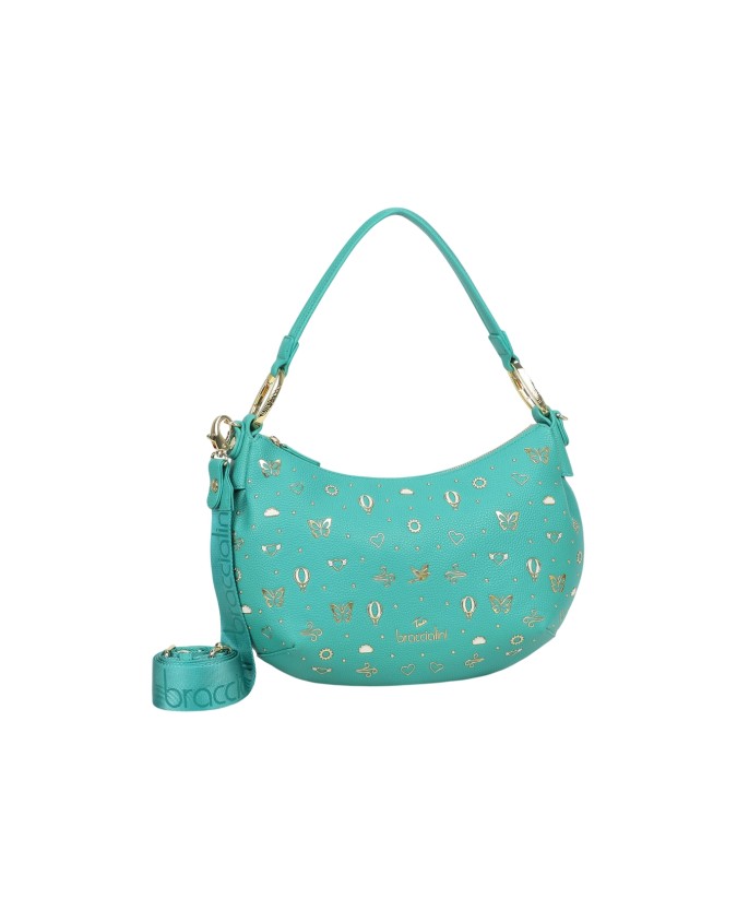 Braccialini - Beth Strass Faux Leather Shoulder Bag