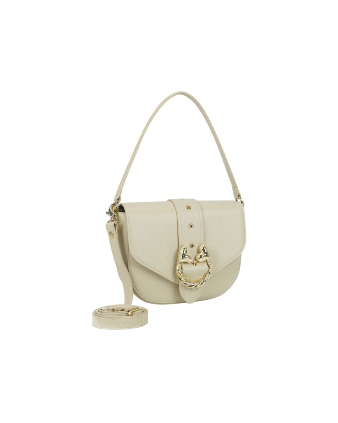 Braccialini - Borsa a spalla in pelle con patta Baroque