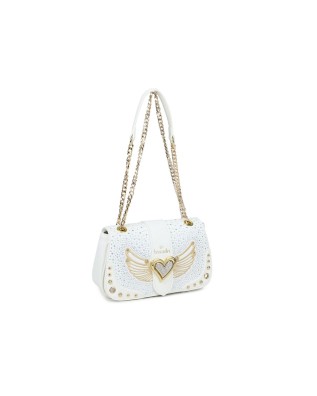  Braccialini - Borsa a spalla in simil pelle con borchie Rock 2