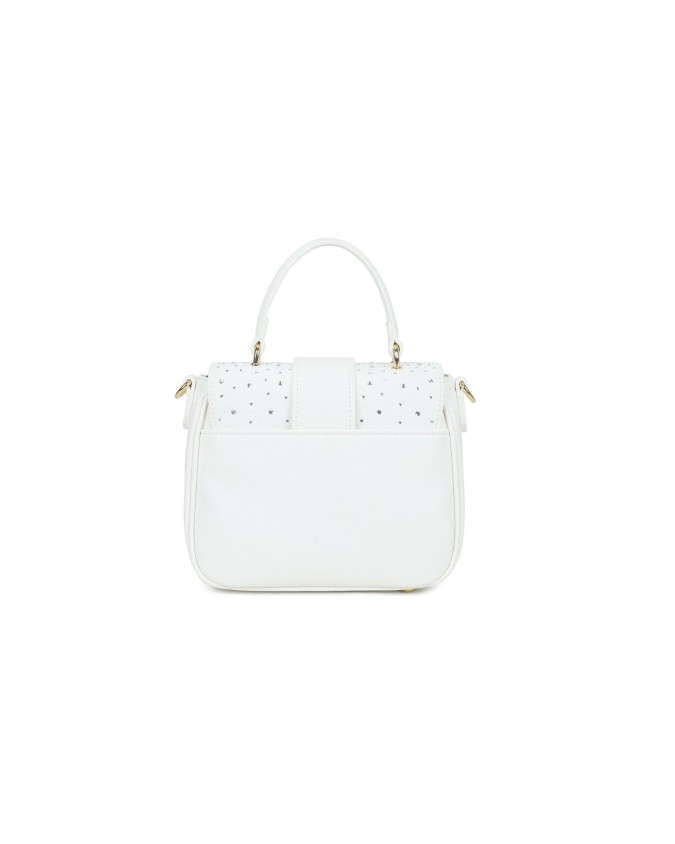 Braccialini - Borsa a mano in simil pelle con patta e borchie Rock