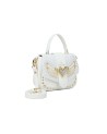 Braccialini - Borsa a mano in simil pelle con patta e borchie Rock