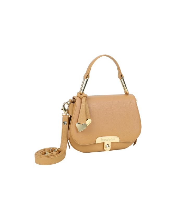 Braccialini - Borsa a mano in pelle con patta Michelle