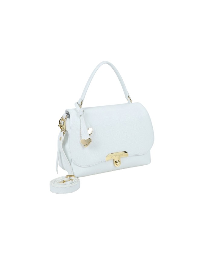 Braccialini - Borsa a mano media in pelle con patta Michelle