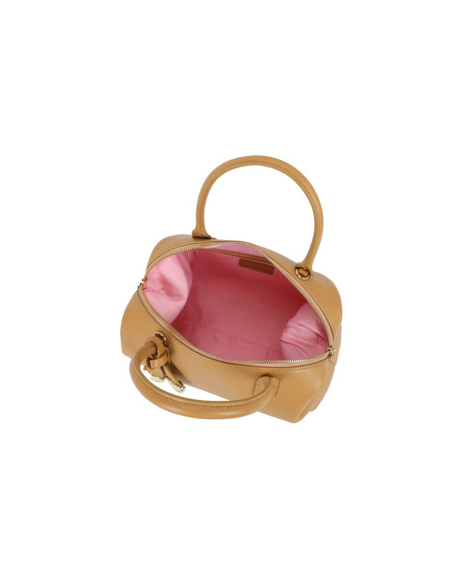 Braccialini - Bauletto in pelle con doppi manici e tracolla Michelle