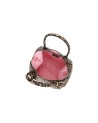 Braccialini - Borsa bauletto in pelle con stampa leopardata Michelle