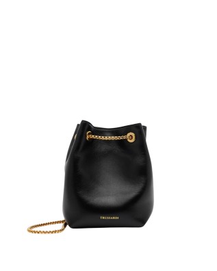 Trussardi - Orbita Mini Bucket Bag with Nappa Leather...