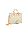 Braccialini - Borsa a mano grande in pelle con tracolla Monogram