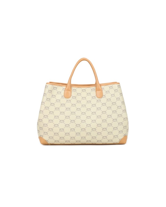Braccialini - Borsa a mano grande in pelle con tracolla Monogram