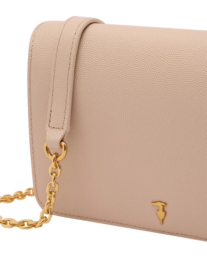 Trussardi - Umhängetasche mit Klappe aus Cameo-Leder
