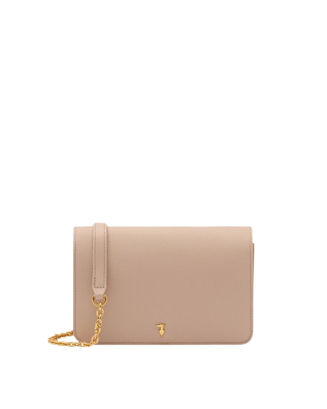 Trussardi - Cameo Leather Flap Shoulder Bag