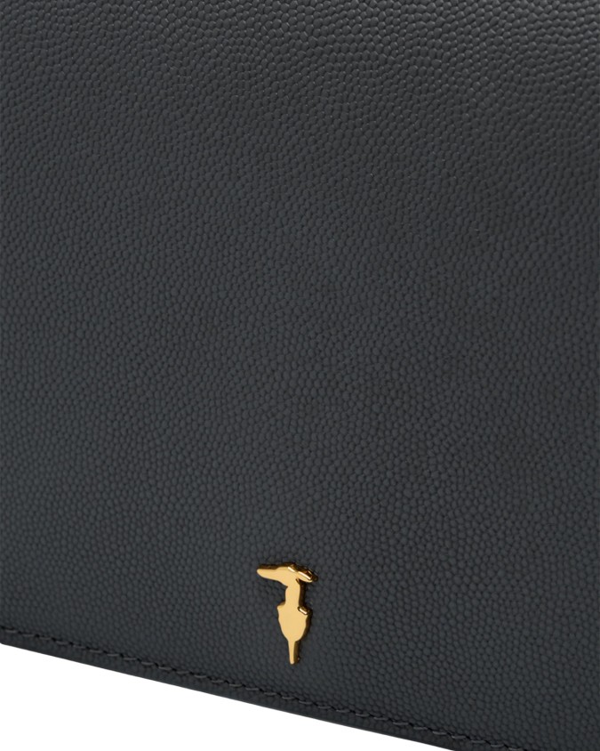 Trussardi - Umhängetasche mit Klappe aus Cameo-Leder