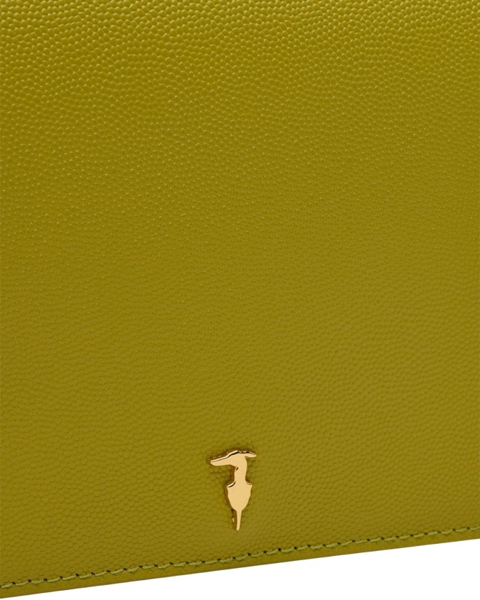 Trussardi - Cameo Leather Flap Shoulder Bag