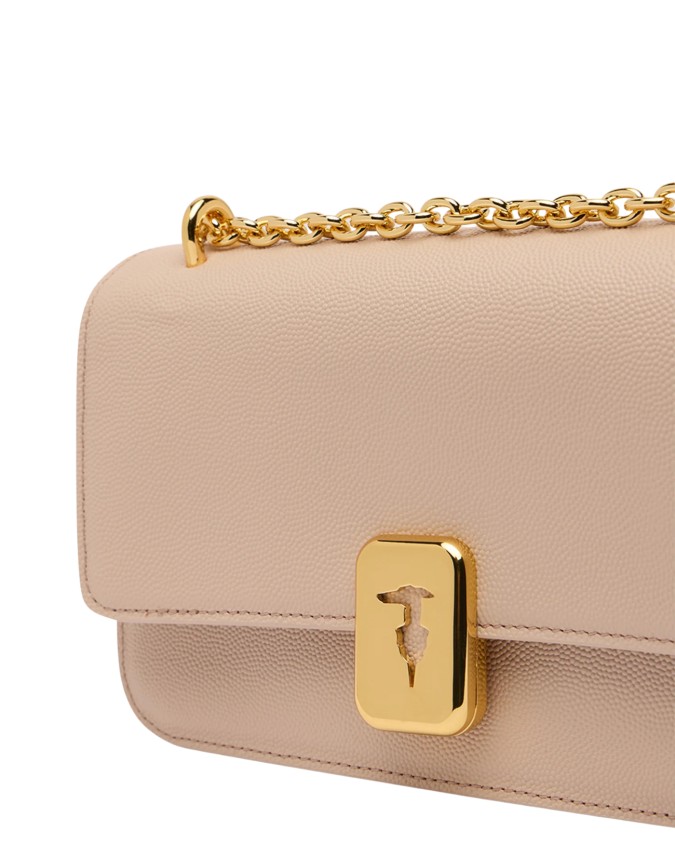 Trussardi - Small Cameo Leather Flap...