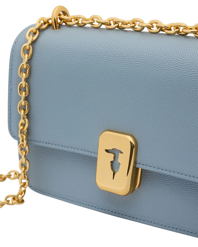 Trussardi - Small Cameo Leather Flap...