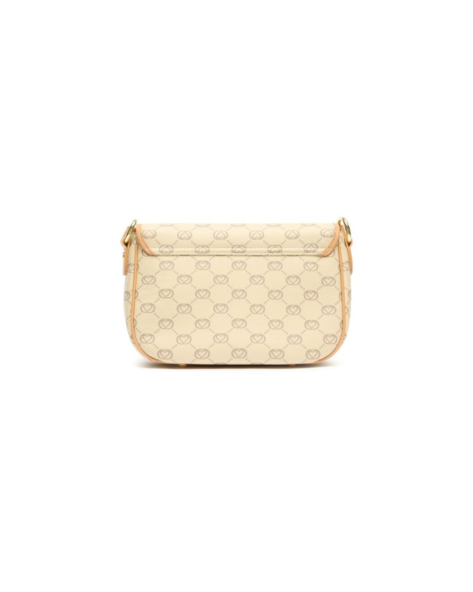 Braccialini - Borsa a tracolla con patta in pelle stampata Monogram