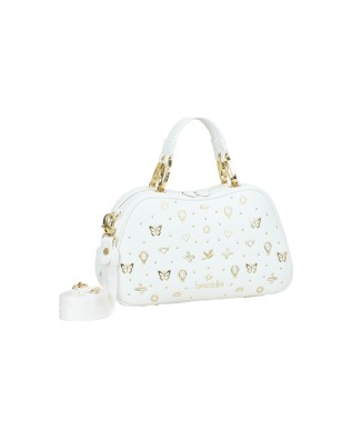 Braccialini - Topcase-Tasche aus Kunstleder mit Nieten... 2