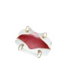 Braccialini - Candy faux leather satchel bag with studs and rhinestones