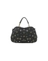 Braccialini - Topcase-Tasche aus Kunstleder mit Nieten und Strasssteinen von Candy