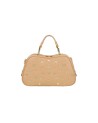 Braccialini - Candy faux leather satchel bag with studs and rhinestones