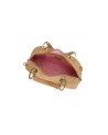 Braccialini - Candy faux leather satchel bag with studs and rhinestones