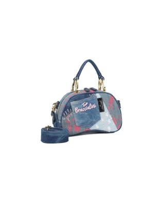  Braccialini - Bauletto piccolo in tessuto jeans Candy 2