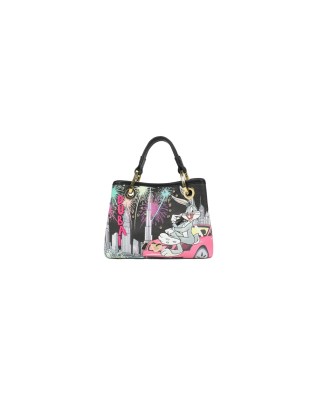  Braccialini - Borsa a mano in similpelle con doppi manici Bugs