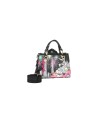 Braccialini - Borsa a mano in similpelle con doppi manici Bugs Bunny Cartoline LT
