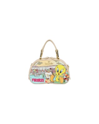  Braccialini - Borsa a mano bauletto in simil pelle Titti