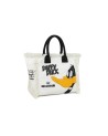 Braccialini - Tote bag in canvas con stampa Duffy Duck Summer Special LT