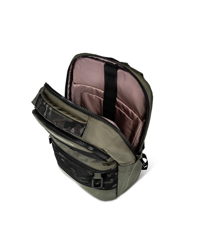 Esercito - Zaino con Tasca Frontale Porca Pc 14" in Nylon Tg. 