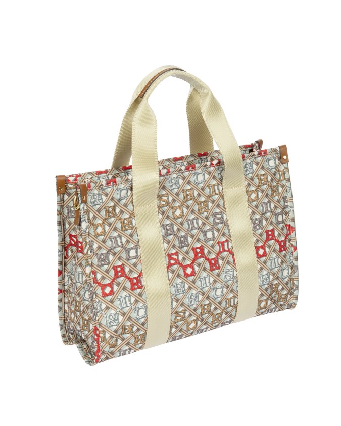 Bric's - Square Handbag, Size M, in Opera Nylon X-Bag