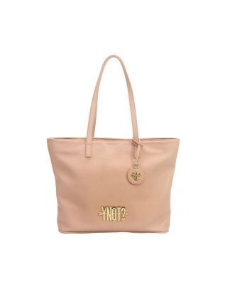 Ynot - Borsa shopping in ecopelle con due manici e charm Lovers