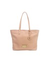 Ynot - Borsa shopping in ecopelle con due manici e charm Lovers