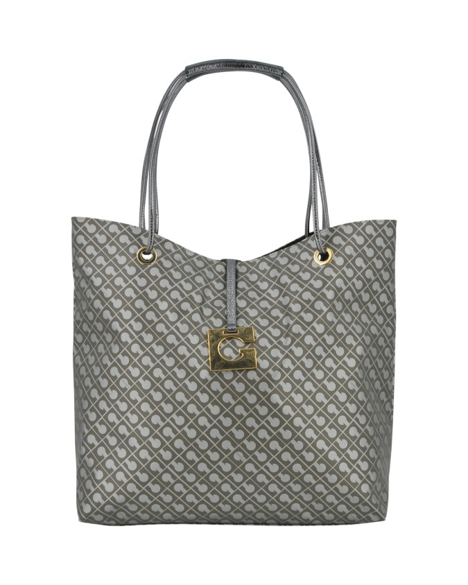 Gherardini - Borsa shopper Media Verticale in Tessuto Opaco