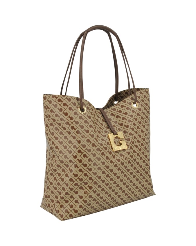 Gherardini - Borsa shopper Media Verticale in Tessuto Opaco