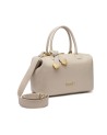 Braccialini - Michelle leather satchel with double handles and a shoulder strap