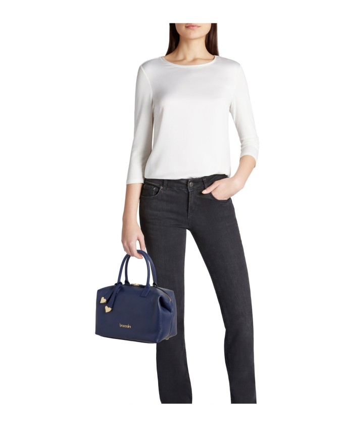 Braccialini - Leder-Reisetasche mit...