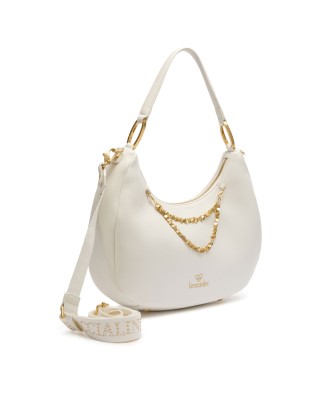 Braccialini - Borsa a Spalla Hobo in Simil Pelle con Catena 2