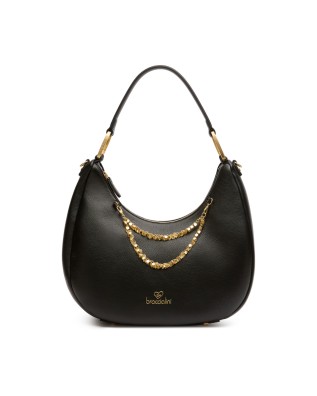  Braccialini - Borsa a Spalla Hobo in Simil Pelle con Catena