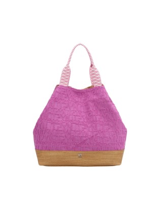  Ynot - Borsa shopping mare in tessuto logato Sponge