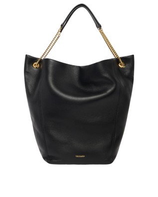  Trussardi - Borsa a spalla in pelle con catena Orbita