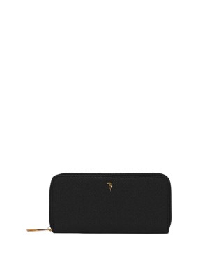 Trussardi - Zip Around-Geldbörse aus Cameo-Leder