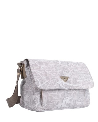  Ynot - Borsa a Tracolla Reporter in Nylon con Stampa Città Gum 2