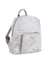 Ynot - Backpack with Front Pocket in Nylon with "Città Gum" Print