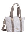 Ynot – Shopping-Tasche aus Nylon mit Schulterriemen und Città Gum-Aufdruck