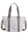 Ynot - Nylon Shopping Bag with Shoulder Strap and "Città Gum" Print