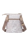 Ynot - Women's Nylon Shoulder Bag with "Città Gum" Print